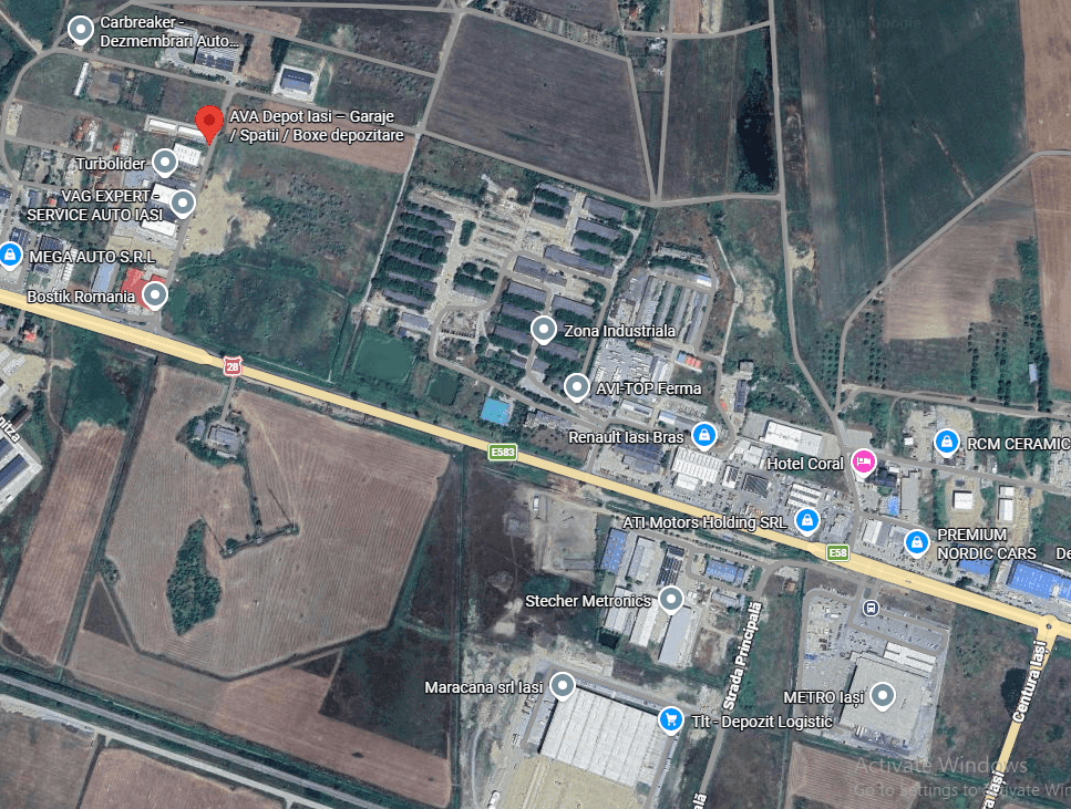 Ava Depot Iasi - harta locatiei