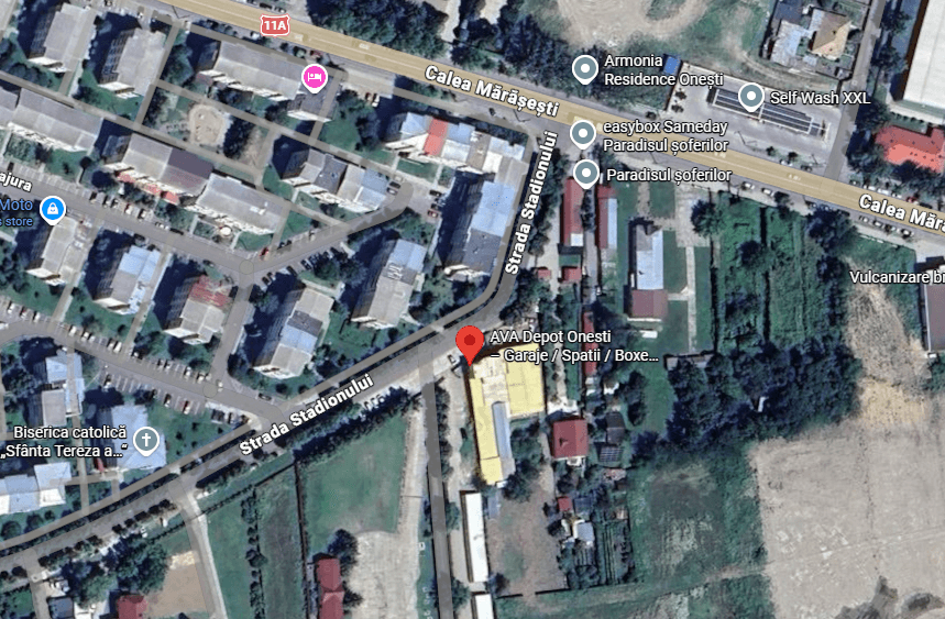 Ava Depot Onesti - harta locatiei