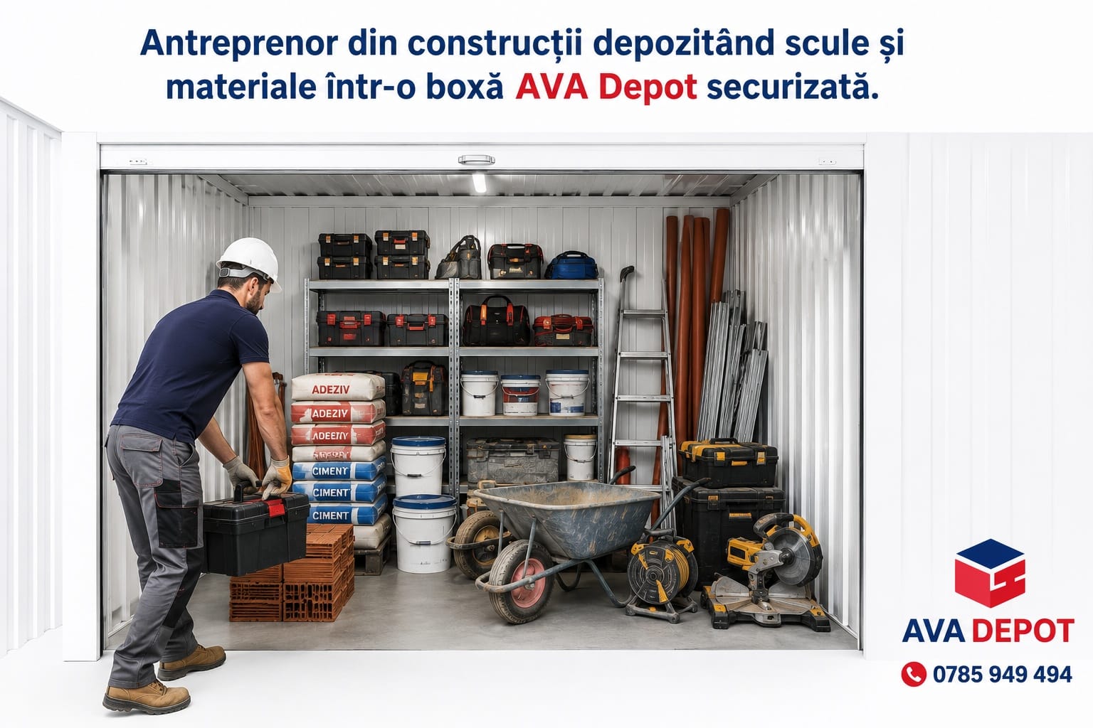 Unde isi depoziteaza firmele de constructii materialele si echipamentele ?